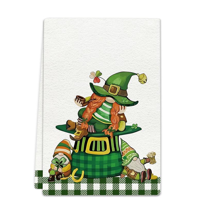 JIT Dropshipping Thanksgiving & Halloween Microfiber Kitchen Towels - Holiday Decorative Dish Towels