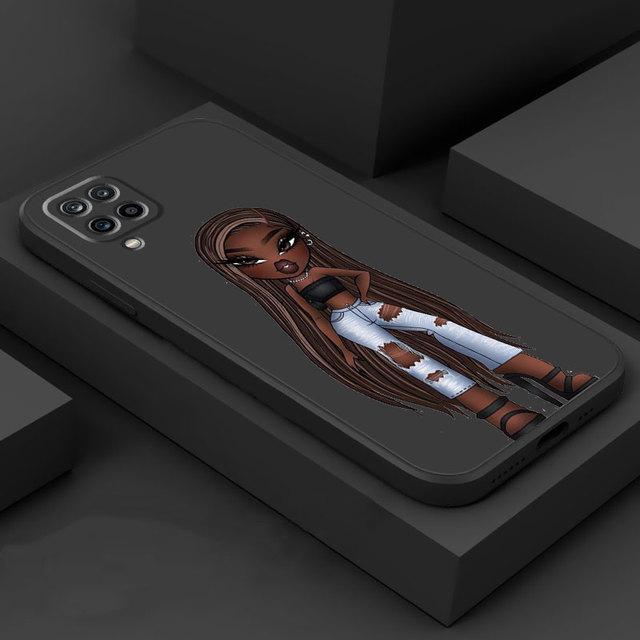 

Красивый чехол для куклы Bratz для Samsung Galaxy A01 A51 A02 A70 A21s A50 A31 A11 A71 A03s M02s квадратный жидкий чехол Броня Роскошный Samsung A20s