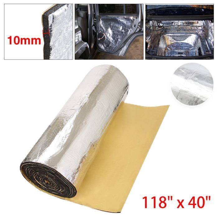 Tapis d'isolant thermique - sourcing map - 300cm x 100cm - fibre aluminium - coton silencieux - acoustique