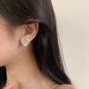 Elegant Irregular Heart Earrings - European & American Style Trendy Studs for Women