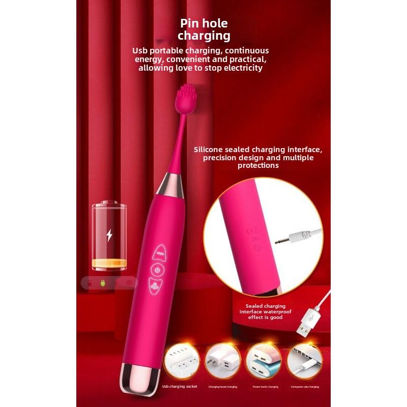 Private Desire Point Tide Pen Female High-frequency Double Head Vibration Tip Point Orgasm Stimulation Vibrator Masturbator