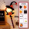Halloween Light Up Magic Wand DIY Craft Kit Witch Hat Bat Decoration Handmade Party Prop Material Pack for Kids and Adults