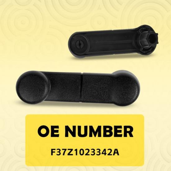 For Ford 1993-2011 Pickup Ranger Truck Crank Window Handle Ide LH+RH Black 2X