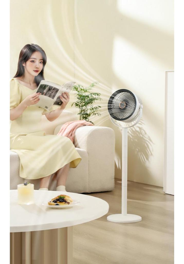 7-Inch Portable Wireless Telescopic Charging Fan with Silent Night Light, USB, Long Battery Life, Strong Wind, Desktop-Friendly