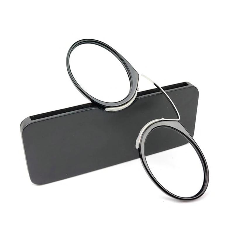 Clip Nose Mini Reading Glasses Men Women Readers Glasses Prescription Glasses Without Sideburns Pince-nez