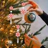 Candy Ornaments 12 Pieces Christmas Decor Acrylic Peppermint Candy Pendant For Home Wreaths Parties Car Garden Yard Outdoor