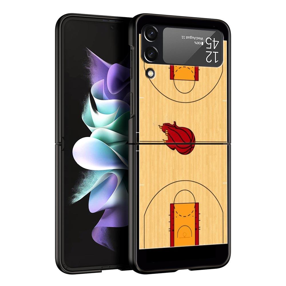 Football Basketball Tactical Board Hard PC Phone Case For Samsung Galaxy Z Flip 7 6 5 4 Black Cover For Galaxy Z Flip 3 Foldable