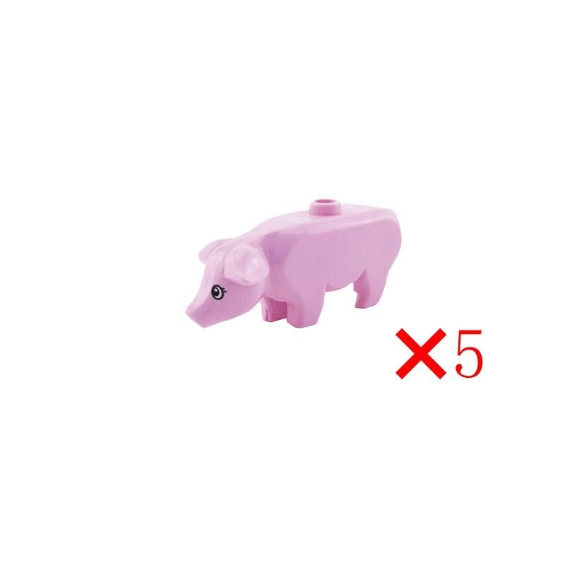 

Тварини Милі Вівця Коза Корова Свиня Собака Курка Фігурки Домашньої Худоби MOC Будівельні Блоки Іграшки для Дітей Подарунки DIY Іграшка Частина Тварини