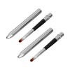 2pcs Lip Brush Ergonomic Extended Sealing Design Small Easy Cleaning Single Head Aluminium Tube Lipstick Brush