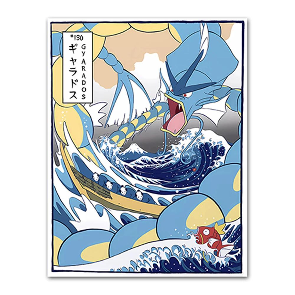 Pokemon Çevre Birimleri Pikachu Gyarados Squirtle Charmander Tuval Tablo Anime Duvar Sanatı Baskıları Oturma Odası Dekorasyonu Posterler