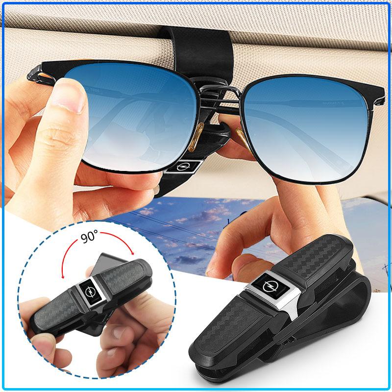 Car Portable Glasses Clip Logo Sun Visor Eyeglasses Holder For Opel Astra H G Corsa Insignia Astra Antara Meriva Zafira Interior