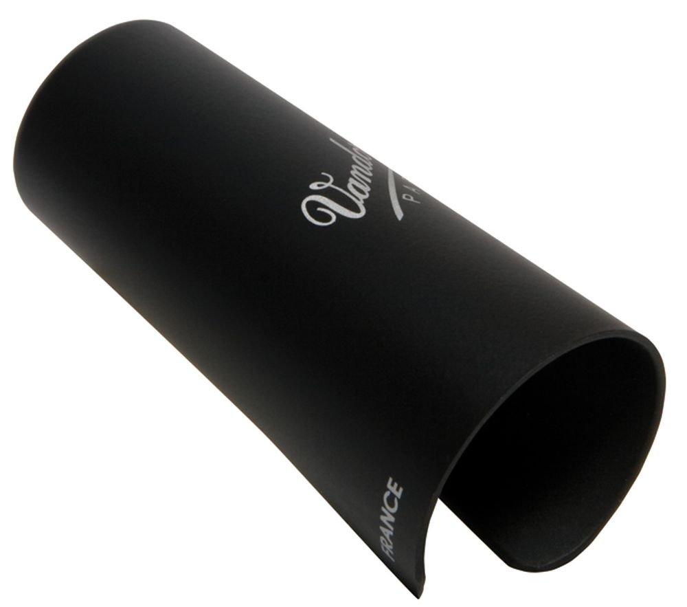 VANDOREN E-flat Clarinet Ligature Optimum LC02P Silver-Plated with Plastic Cap - Symmetrical Even Tightening Three Plates