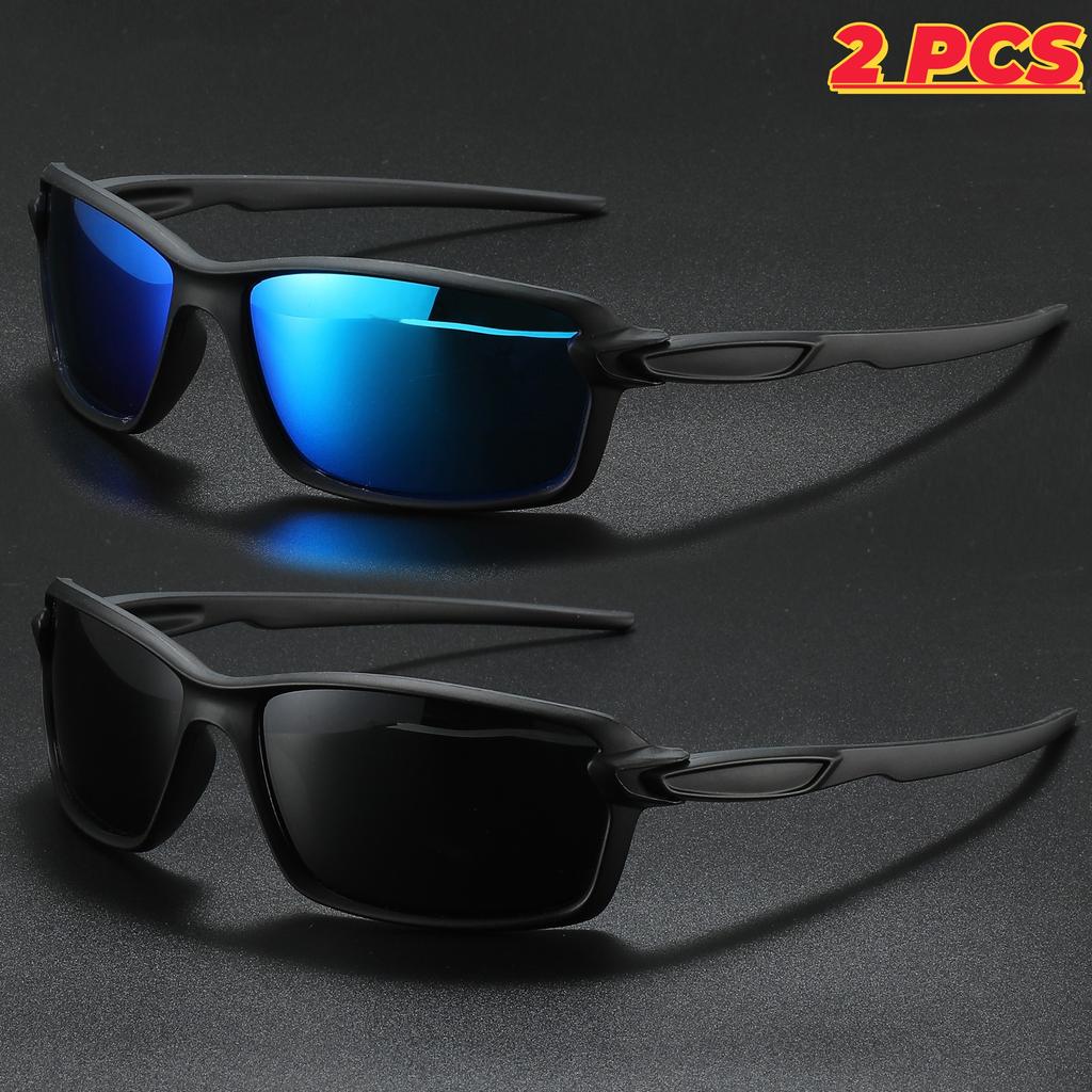 1/2/3PCS New Polarized Sports Sunglasses Square Frame Unisex Ideal for Running Driving Fishing Best Gift Choice Uv400