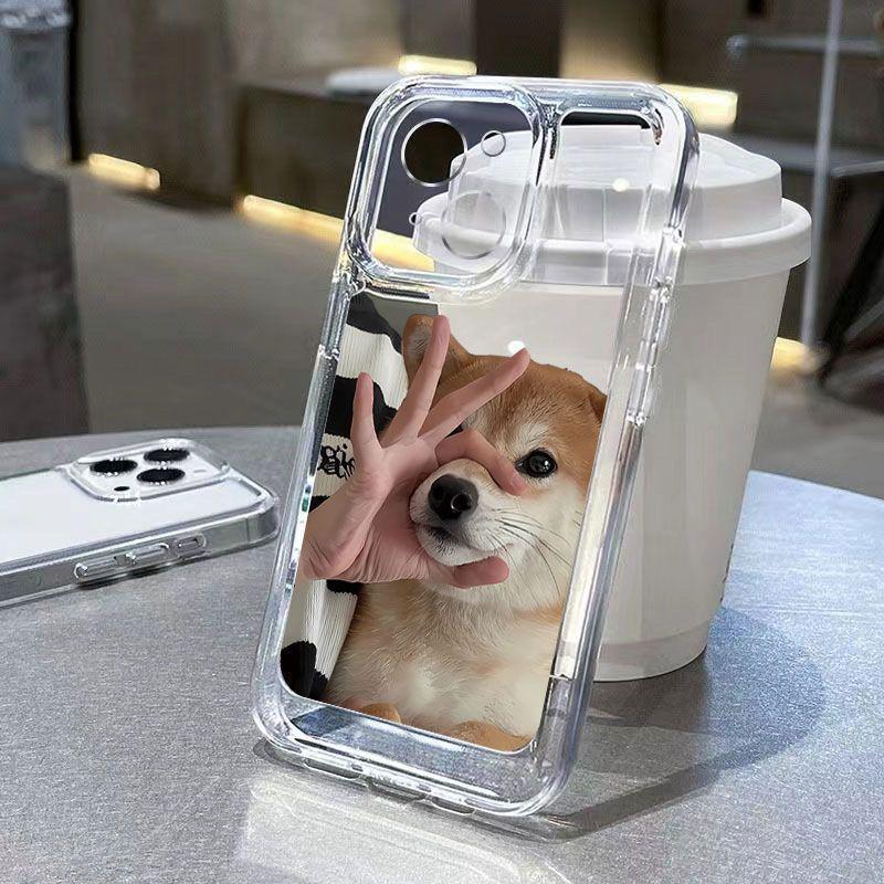 

Чехол для iPhone «OK Shut Up Shiba Inu»: Милый, прозрачный, устойчивый к падениям чехол для Apple 15/14/13Pro Max/12/11Pro 15 Pro Max