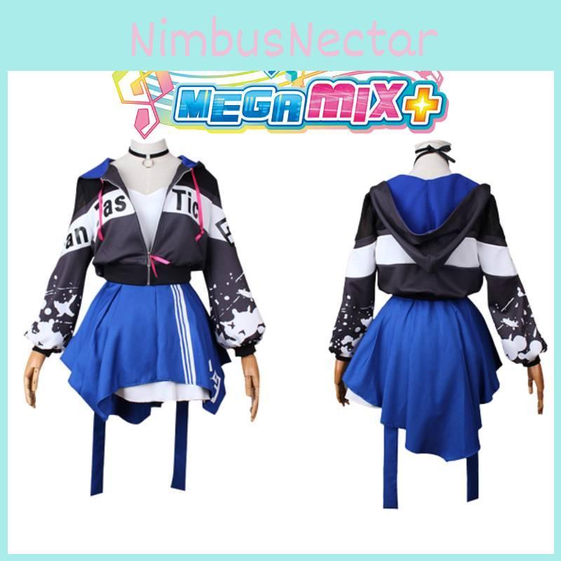 Costume Cosplay Adulto Gonna Per Hatsune Miku Project Diva Gioco di Natale
