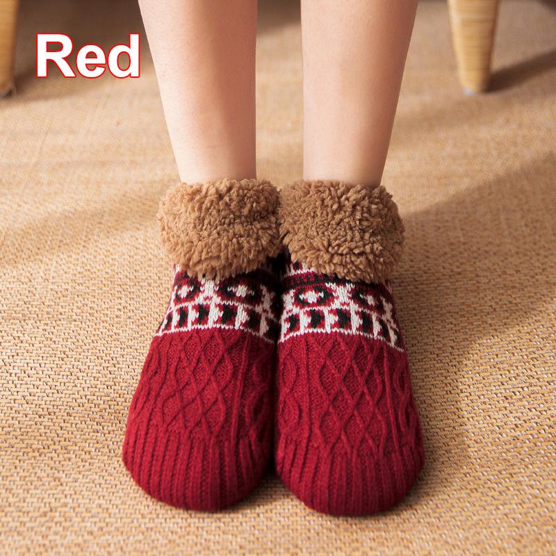 Thermal Women Slipper Socks Winter Warm Short Cotton Thickened Home Sleeping Soft Non Slip Grip Fuzzy Floor Sock Fluffy Male