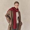 Premium Cashmere 100 Knit Muffler Wine