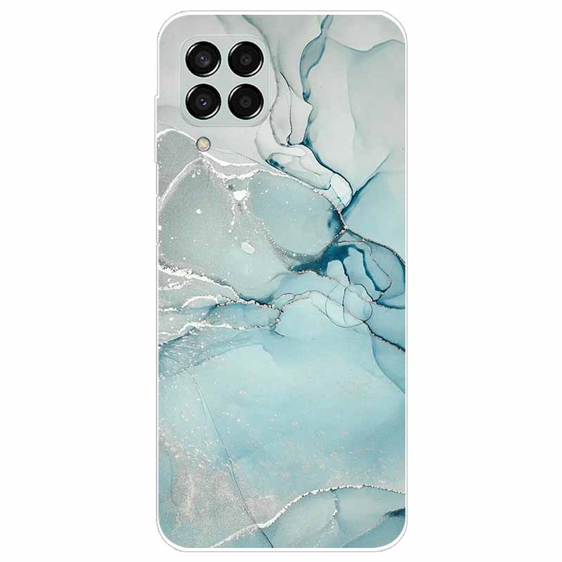 Hülle für Samsung M33 Hülle Marmor Weiches TPU Silikon Handyhüllen für Samsung Galaxy M53 5G Hülle Klarer Bumper M 33 53 Schutz