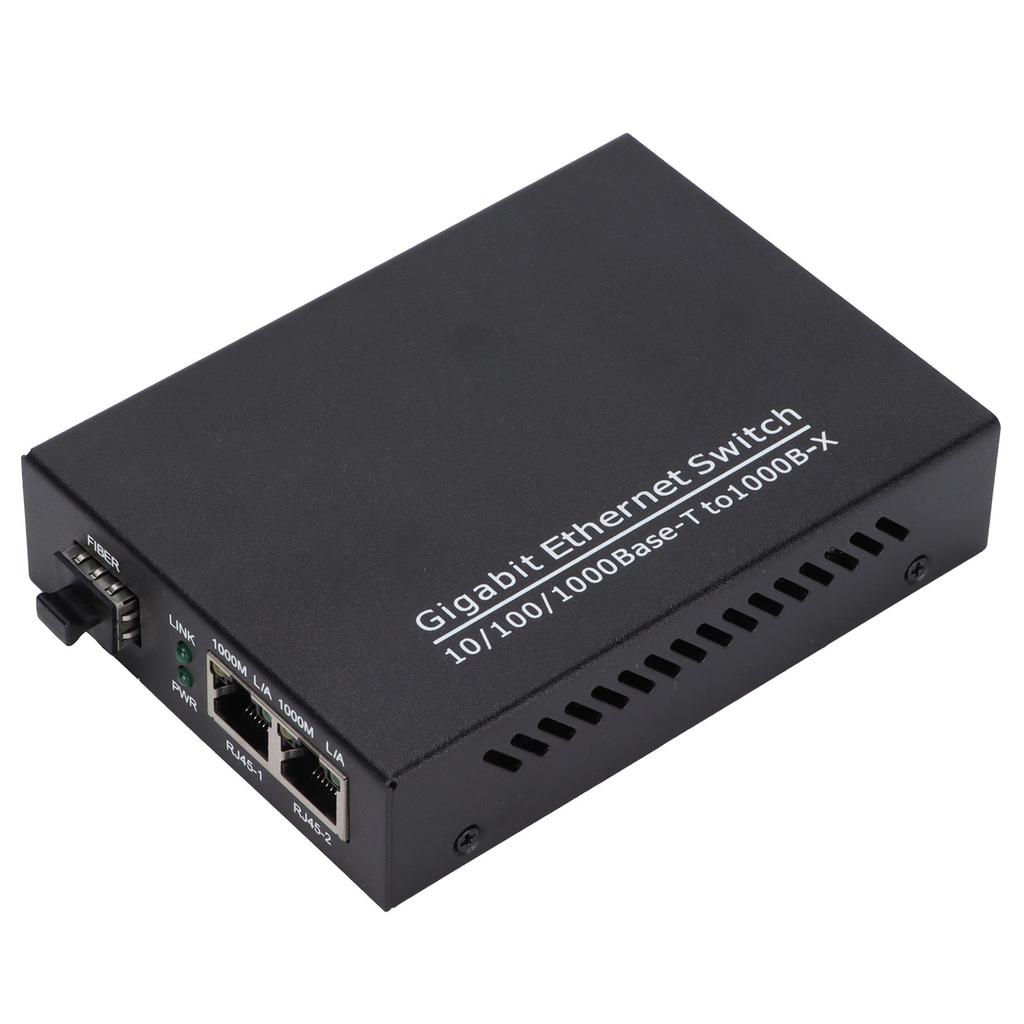2 Ports Gigabit Ethernet Switch TBCMC3712ESFP Plug Play Stable Sturdy Computer Networking Switches