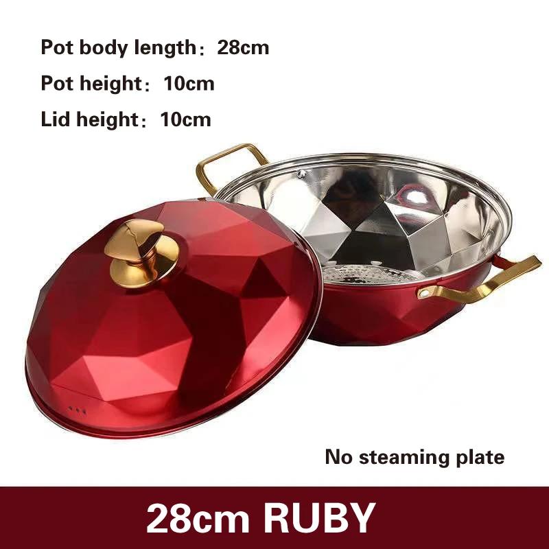 

каструля каструля ollas de cocina 304 з нержавіючої сталі багатофункціональна пароварка Локшина в супі гаряча каструля та сковорідка