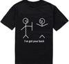 Individuelles Herren T-Shirt Ich stehe hinter dir