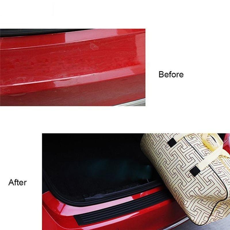 Car Rear Bumper Sill/Protector Plate Rubber Cover Guard Pad Moulding Trim