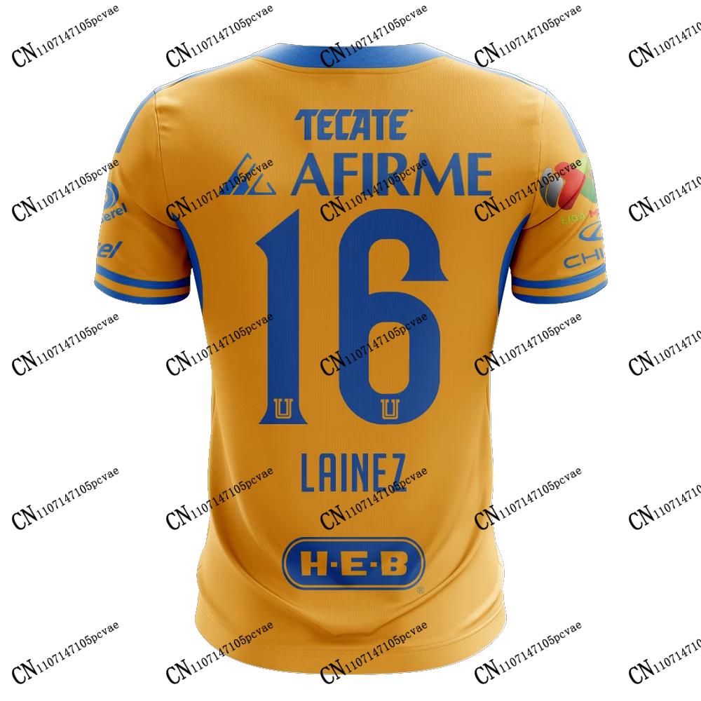 2026-27 New Arrival André-Pierre Gignac Tigres UANL #10 Mexico MX Football Shirt 3D Printed T-Shirt Adult KID Unisex Casual Fans