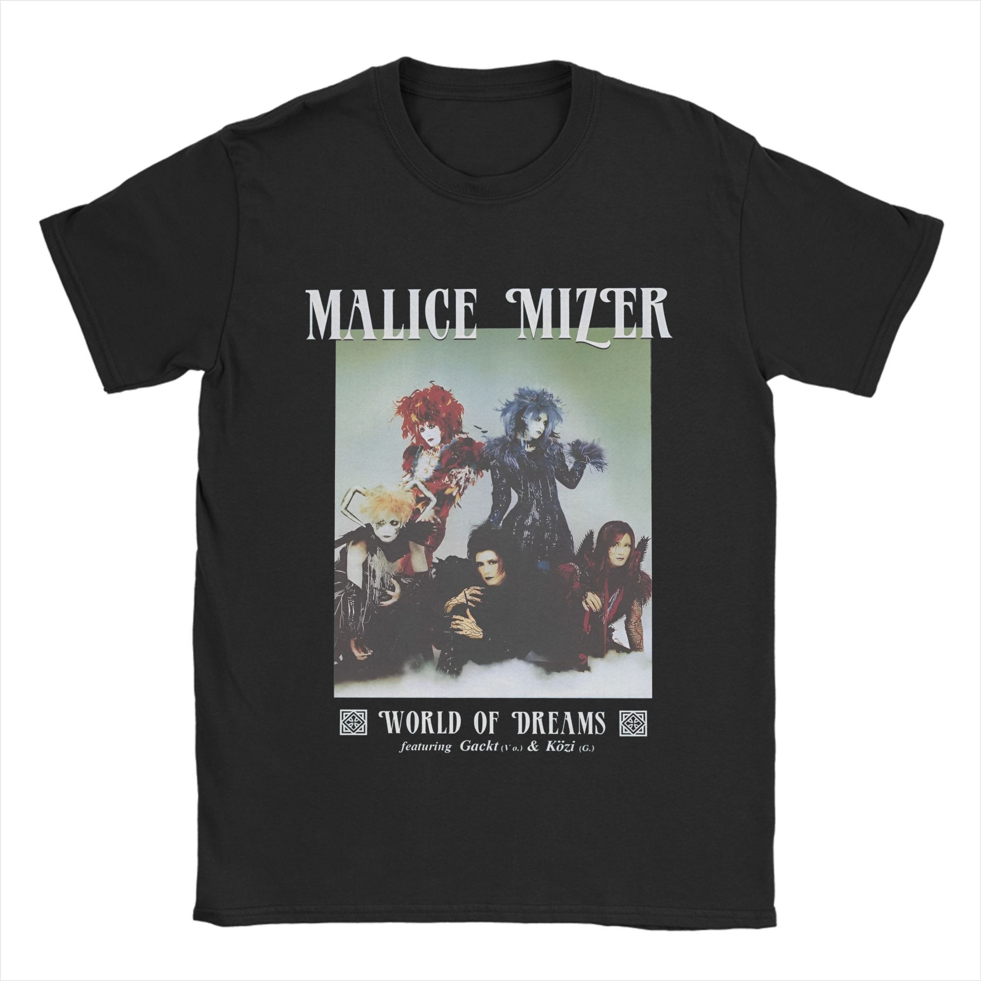 

Malice Mizer Men T Shirt Japanese Rock Band Crazy Tees Short Sleeve O Neck T-Shirt 100% Cotton Gift Idea Clothing - Men... S разноцветный