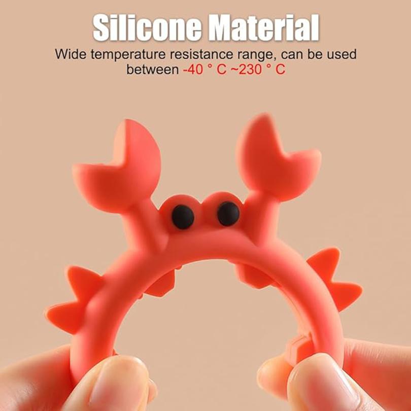 1/2/4/6PCS Silicone Spatula Rack Anti Scalding Overflow Clip Spoon Holder Mobile Universal Storage Shovel Rack Kitchen Gadget