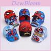 Boné de Basebol Infantil Desenho Homem-Aranha Com Poliéster Respirável Para Brincadeiras ao Ar Livre no Verão