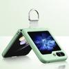 For Samsung Galaxy Z Flip7 FE 5G/Z Flip6 5G Hard PC Case Metal Ring Holder Anti-Slip Skin-Touch Phone Cover