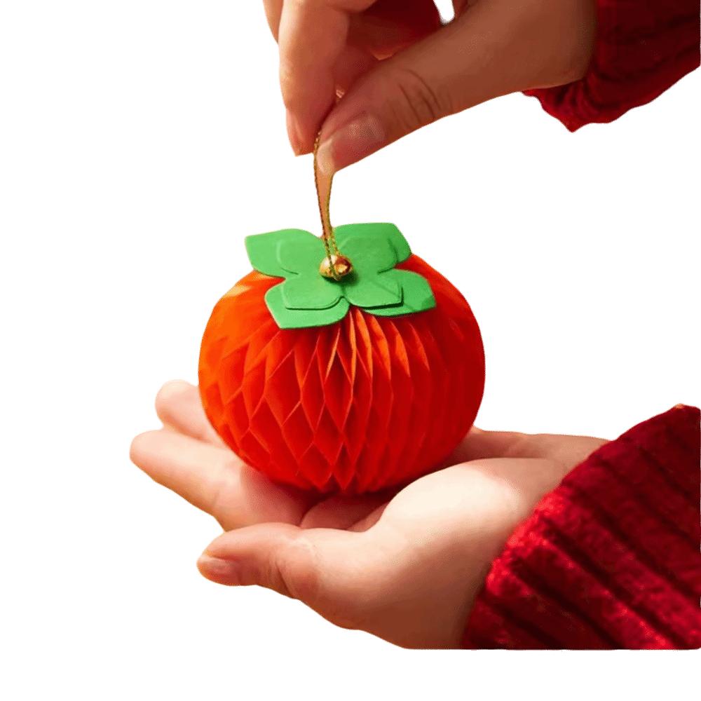 

Creative Design Persimmon Origami Ornament Lucky Symbol Paper Craft Decor Chinese New Year S