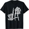 La Hand Sign Lazy DIY Halloween Costume Skeleton Los Angeles T-Shirt