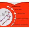 NEW 4-In-1 Electric Bath Brush Long Handle Waterproof Body Cleansing Brush Massage Home Shower Clean Spa System Health Care