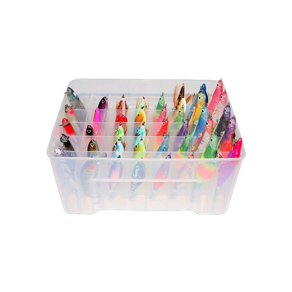 Hard Lure Fishing Tackle Box Organizer Sea Tool Squid Jig