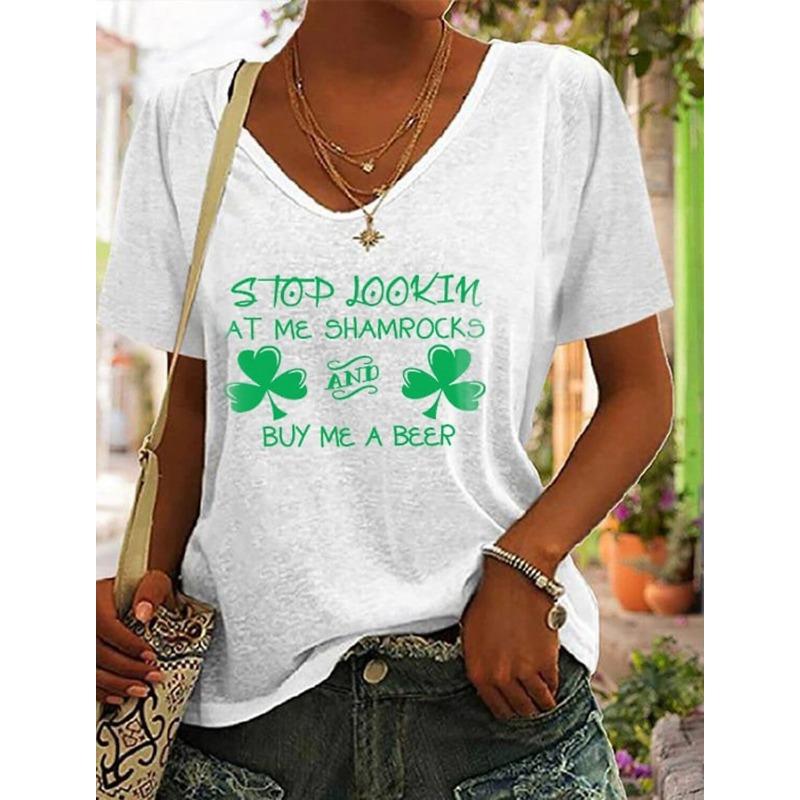 Damen T-Shirt mit Schmetterlingsdruck Kurzarm V-Ausschnitt Regular Schmetterlingsmalerei T-Shirt Damen