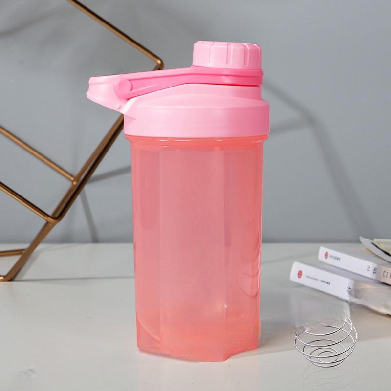 500ML Outdoor Sports Lightweight Handle Fitness Quick Leakproof Customized Logo Shaker Bottle