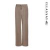 ELLASSAY Women's High-Waist Straight Leg Cotton Blend Casual Pants