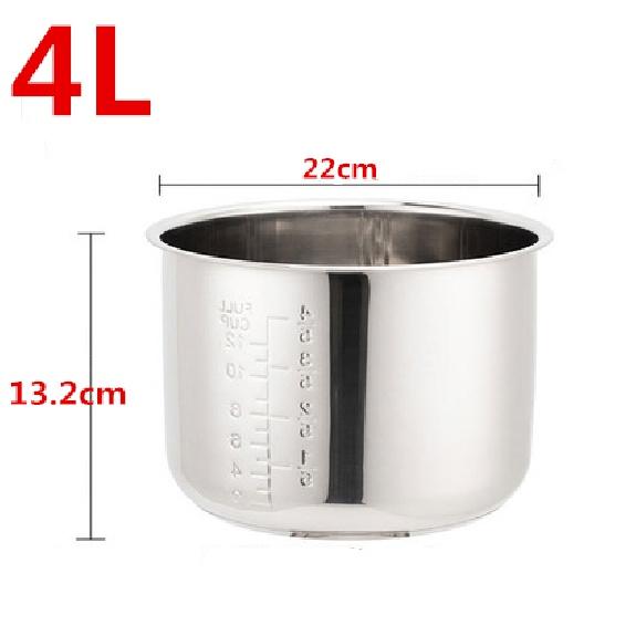 Non Stick Cooking Pot 304 Stainless Steel Rice Cooker Inner Container Replacement Accessories Food Rice Cooker POT