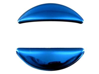 BRIGHTZ Kicks P15 Edelstahl Lenkrad Blau 15 Panel, 2-teilig, [INT-ETC-441]