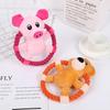 Cotton Rope Throw Toys for Pets Cartoon Duck Pig Small and Medium Dogs Squeaker Chew Training Toy Durable Outdoor Dog Flying Dis