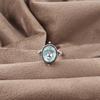 Himmelblauer Topas Edelsteinring, Handgefertigter Wunderschöner Schmuck, 925 Massiver Sterlingsilber Schmuck, Böhmischer Ring für Hochzeitsgeschenk