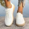 Spring and Autumn Elegant Round Head Sports Running Flat Casual Shoes Able and Best Selling Comfortable Women's Shoes
