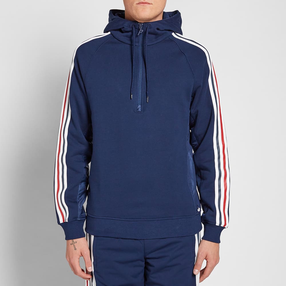 Palace x Adidas Frterry Hooded Jacket With Triangular Logo Unisex Outerwear Blue AZ6593
