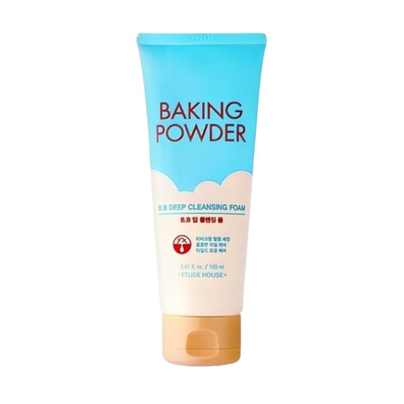 

ETUDE Baking Powder BB Deep Cleansing Foam 160ml – Baking Soda Pore Cleanser, Dense Foam Makeup Removal, Gentle Daily Facial Cleanser 160ml