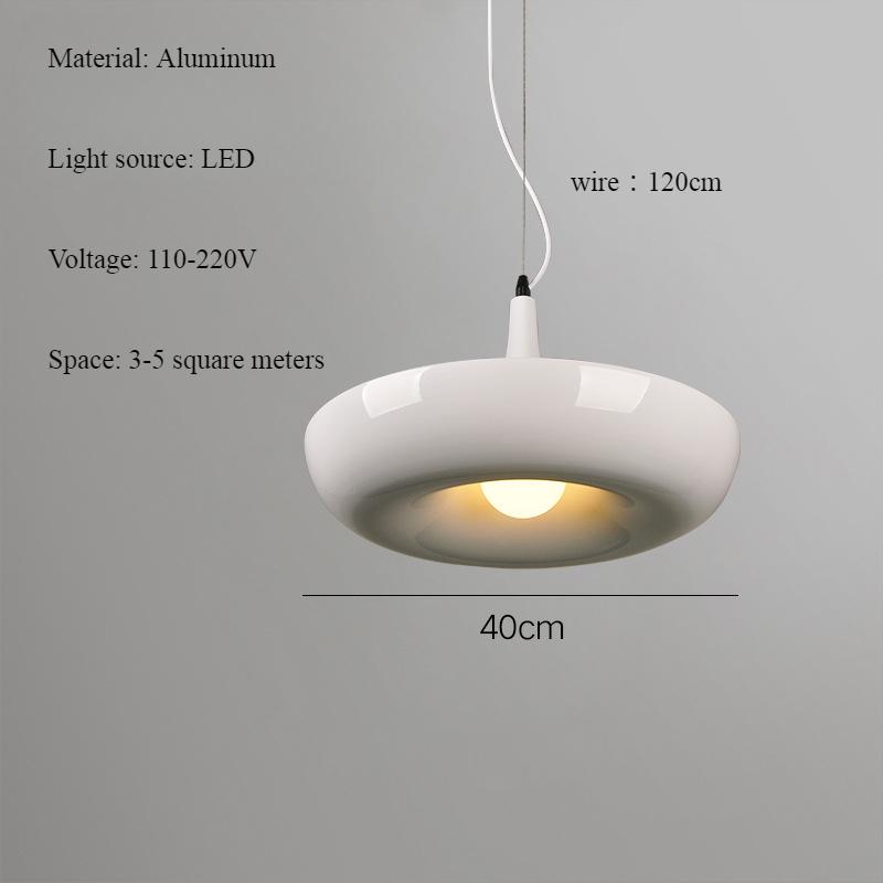 

Подвесной светильник в стиле пончик из алюминиевого материала в стиле минимализма, скандинавский современный ресторан, кофейня, люстра со светодиодной подсветкой Warm White белый