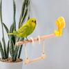 Suction Cup Bird Perch Suspended Parrot Training Rack Platform Parakeet Swing Toy  Window