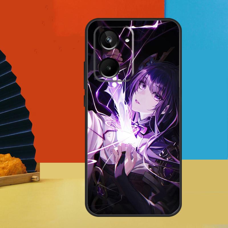 Raiden Shogun Genshin Impact For Realme C51 C53 C55 C35 C33 C31 C30 C25 C21Y GT Neo 5 GT5 GT3 9 10 11 12 Pro Plus Case