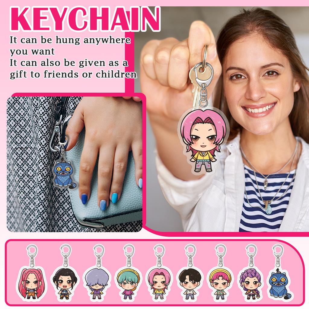 Acrylic Keychain Pendant – Cute Decorative Gift For Student Backpacks
