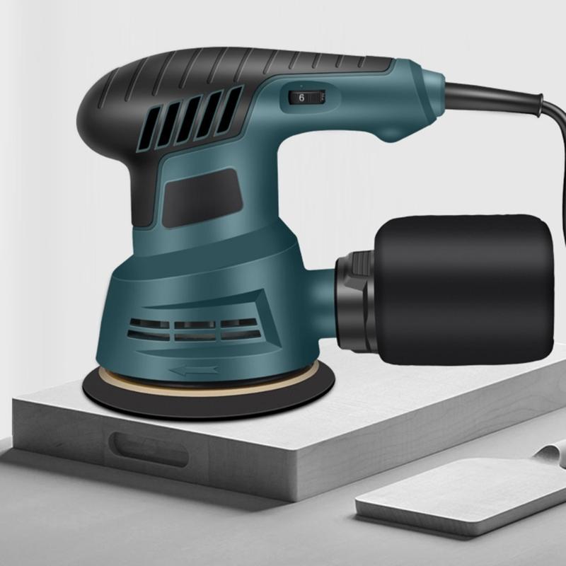 Electric Orbital Sander Ergonomic Light Weight 300W Motor Metal Fabrication Woodworking for Dust Collection Systems